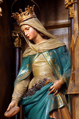 St. Elizabeth baroque sculpture details