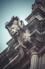 Evil, Stone gargoyle on the facade of the University of Alcala d