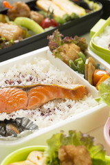 シャケ弁当