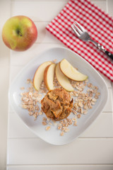 Apfel Haferflocken Muffins