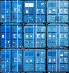 Stack of Cargo Containers at the docks