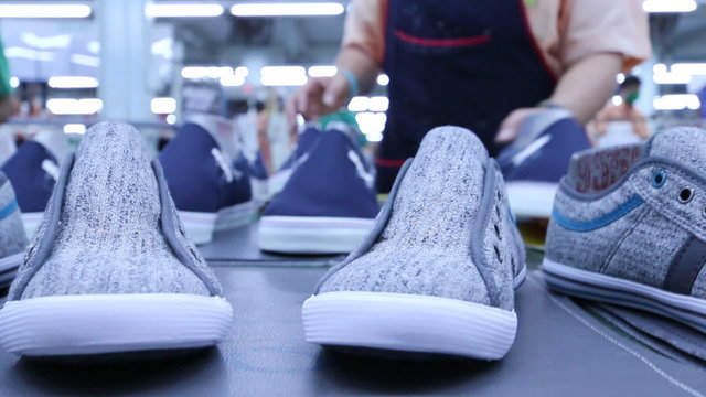 shoe making on conveyor