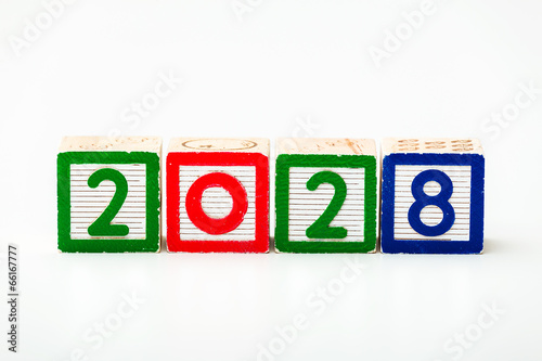 &quot;Wooden block for year 2028&quot; Stock photo and royalty-free images on