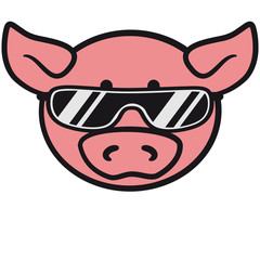 Sonnenbrille Cool Party Schwein