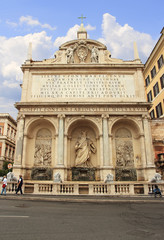 Fototapeta na wymiar Acqua Felice Fountain in Rome