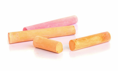 Colorful chalk .
