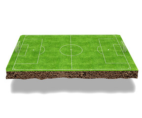 Football field 3d render