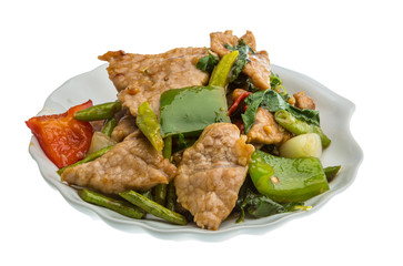 Pork with vegetables