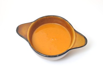 Tomato Soup Bowl isolated on a white background