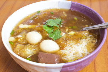 Fish maw and crab meat and mushroom.