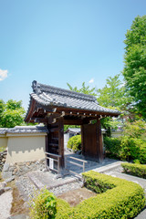 house gate, Japanese antique style of house entrance