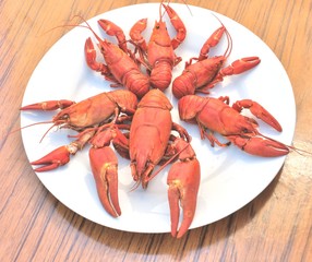 Crawfish cooked