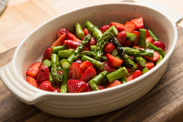 Dessert Strawberries Asparagus