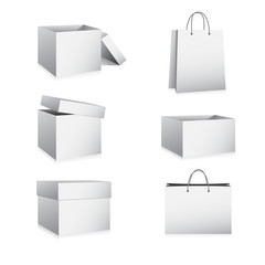 Boxes and Bags Vector