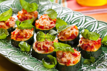 Zucchini, Pepper and Tomato gratin