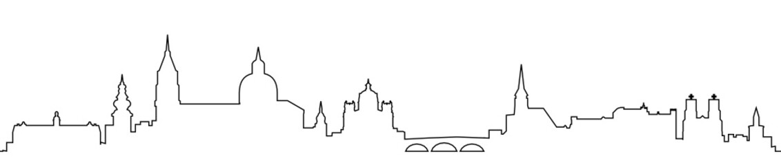 Fototapeta premium Skyline Salzburg