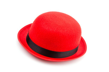 Red hat isolated white background