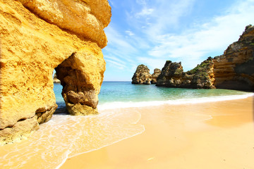 Rocky beach, Lagos, Portugal