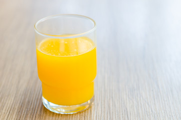 Orange juice glass