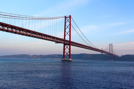 Red bridge, Lisbon, Portugal