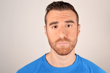 Fototapeta premium Man with sad face