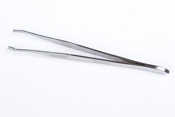 Pair of steel tweezers