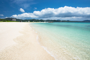 Obraz premium 沖縄の海 21世紀の森ビーチ