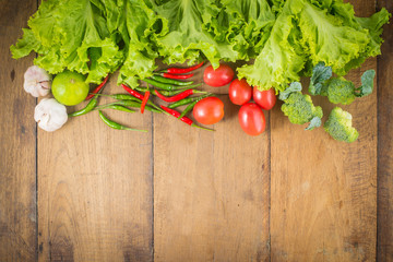 Vegetables Frame Background