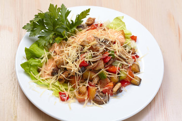 meat with vegetables