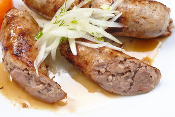 sausage with vegetables