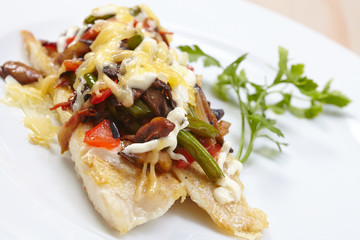 fish with vegetables