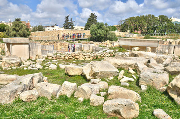 Malta, the megalithic temples of Tarxien