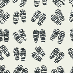 Flip flops seamless pattern