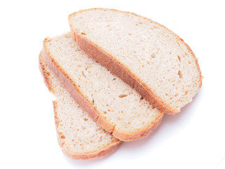 bread on a white background