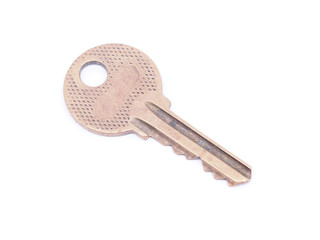 key on white background