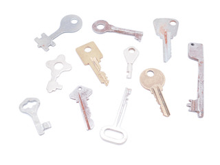 key on white background