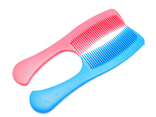 comb on a white background