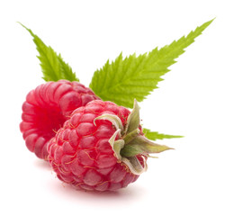 Sweet raspberry isolated on white background cutout