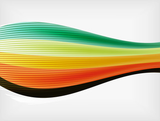 Colorful abstract flowing elegant lines