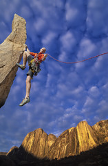 Climber on the edge.