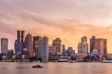 Foto auf Acrylglas Boston downtown skyline panorama © f11photo