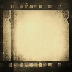Naklejka premium grunge film strip frame background