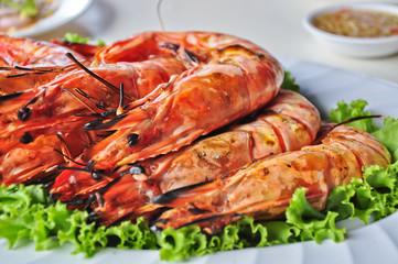 Grilled shrimps