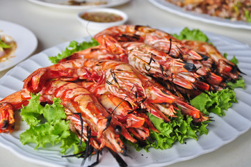 grilled shrimps
