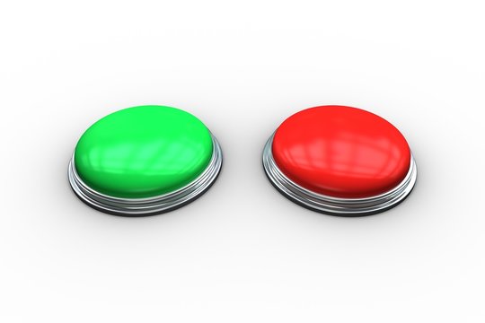 Red and green push buttons