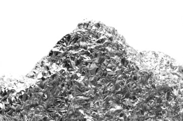 aluminum foil background - mountain shape