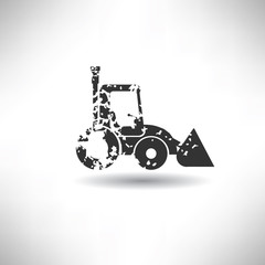 Truck symbol,grunge vector