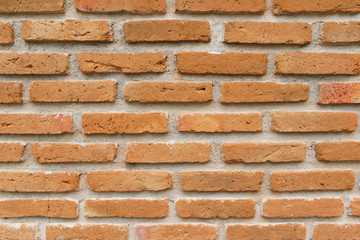 Texture of Old Red Brick Wall Background