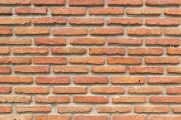 Texture of Old Red Brick Wall Background