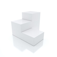 An empty podium interior view, exibition